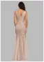 Bling Bling Bleu Marine Paillettes Robe De Soirée 2023 Trompette / Sirène V-Cou Sans Manches Dos Nu Longue Soirée Robe De Ceremonie