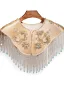 Chinese style Champagne Handmade  Beading Sequins Prom shawl 2025