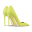 Moda Verde Salvia Oficina OL Cuero Tacones 2025 10 cm Stilettos / Tacones De Aguja Punta Estrecha Tacones High Heels