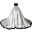Élégant Noire Daim Robe De Bal 2022 Robe Boule Bustier Sans Manches Dos Nu Chapel Train Robe De Ceremonie