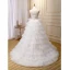 Charmant Blanche Perlage Perle Appliques Volants en Cascade Robe De Soirée 2023 Princesse Bretelles Spaghetti Sans Manches Dos Nu Train De Balayage Soirée Robe De Ceremonie