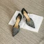 Chic / Beautiful Gold Rhinestone Wedding Shoes 2022 7 cm Stiletto Heels Pointed Toe Wedding Womens Shoes High Heels