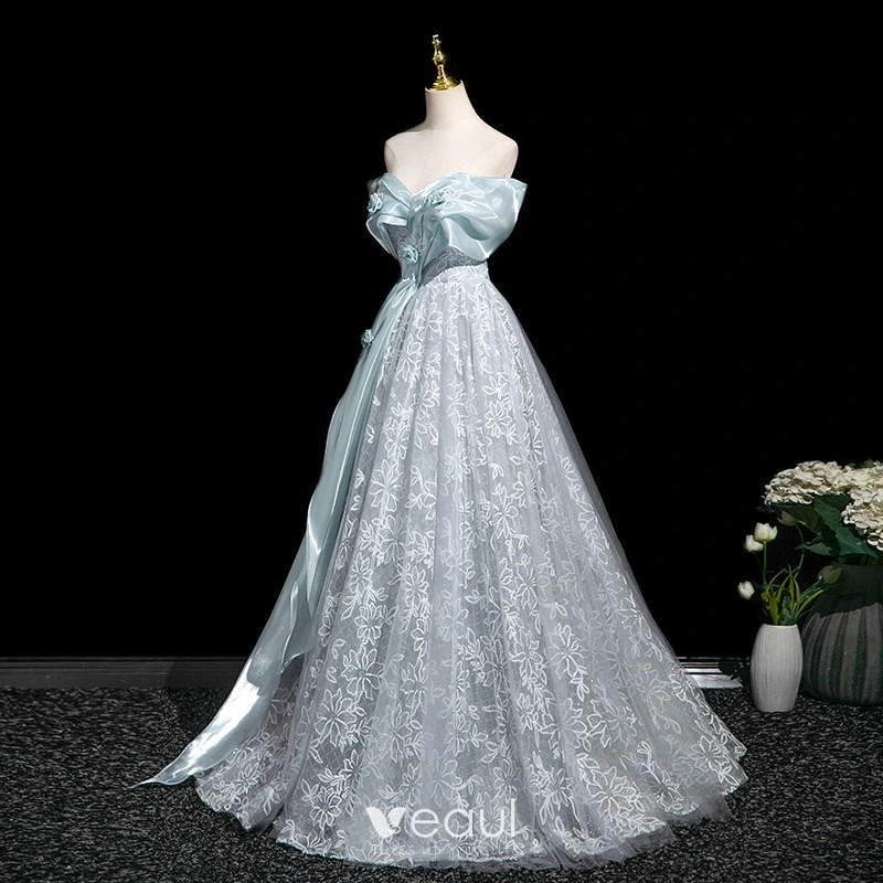 A-line Tulle 2025 Evening Party Dresses, Appliques Elegant Newest Long Prom Dresses