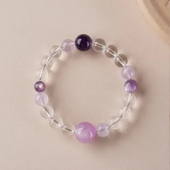 Fabulous Unusual Purple Handmade Crystal Natural Crystal Amethyst Bracelets 2025 Accessories