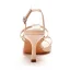 Sexy Beige Evening Party Womens Sandals 2023 Ankle Strap 7 cm Stiletto Heels Open / Peep Toe Sandals High Heels