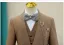 Coffee Long Sleeve 6-piece Boys Wedding Suits 2024 Wedding Body Jewellery Coat Pants Shirt Tie Vest