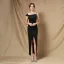 Modest / Simple Black Party Dresses 2022 Trumpet / Mermaid Spaghetti Straps Sleeveless Backless Floor-Length / Long Evening Party Cocktail Party Formal Dresses