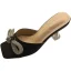 Charmant Sexy Ivoire Soirée Faux Diamant Noeud Sandales Femme 2022 8 cm Talons Aiguilles Peep Toes / Bout Ouvert Sandales Talons Hauts