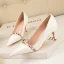 Sexy Black Patent Leather Evening Party Pumps 2022 Rivet 6 cm Stiletto Heels Pointed Toe Pumps High Heels