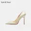 Sexy Rose Gold Evening Party Red Sole Pumps 2026 12 cm Stiletto Heels Pointed Toe High Heels