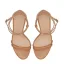 Fashion Brown Street Wear Summer Womens Sandals 2022 Ankle Strap 11 cm Stiletto Heels Open / Peep Toe Sandals High Heels