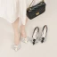 Chic / Beautiful Black Rhinestone Bow Pumps Prom 2022 Leather 6 cm Stiletto Heels Pointed Toe Pumps High Heels