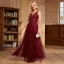 Chic / Beautiful Ocean Blue Lace Flower Sequins Evening Dresses 2024 A-Line / Princess V-Neck Sleeveless Backless Floor-Length / Long Evening Party Formal Dresses