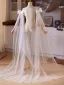 Mode Noeud Blanche Mariage châle 2025 Tulle