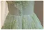 Modest / Simple Sage Green Appliques Birthday Flower Girl Dresses 2024 A-Line / Princess Scoop Neck Sleeveless Backless Floor-Length / Long Tulle