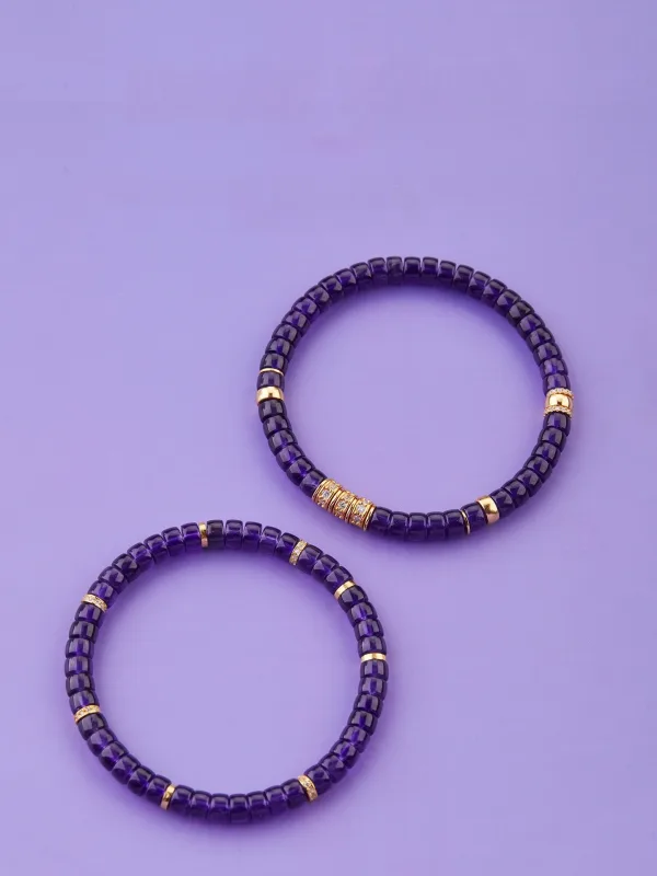 Fantastiske / Unike Purple Håndlaget Amethyst Armbånd Tilbehør 2025