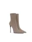Fashion Khaki Evening Party Womens Boots 2024 Leather 10 cm Stiletto Heels Pointed Toe Boots High Heels