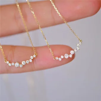 Charming Gold Rhinestone Sterling Silver Prom Necklaces Accessories 2023
