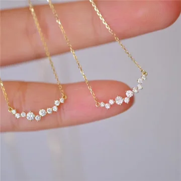 Charming Gold Rhinestone Sterling Silver Prom Necklaces Accessories 2023