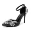 Schöne Weiß Strass Brautschuhe 2026 Knöchelriemen 9 cm Stilettos Spitzschuh Hochzeit Hochhackige