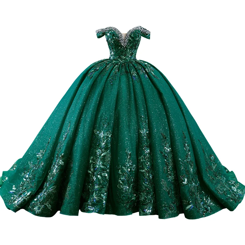 Vintage Retro High-End Dark Green Handmade Beading Rhinestone Sequins Prom Dresses 2023 Vintage Retro High-End Dark Green Handmade Beading Rhinestone Sequins Prom Dresses 2023