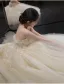 Vintage / Retro White Lace Flower Appliques Wedding Dresses 2025 A-Line / Princess Strapless Sleeveless Backless Court Train