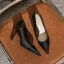 Modest / Simple Black Office OL Patent Leather Pumps 2023 8 cm Stiletto Heels Pointed Toe Pumps High Heels