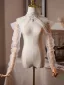 Moda Białe Frezowanie Perła Rhinestone Tiulowe Wieczorowe szal 2026