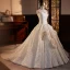 Vintage / Retro Modest / Simple Ivory Ruffle Flower Wedding Dresses 2023 Ball Gown Strapless Sleeveless Backless Sweep Train Wedding Dresses