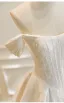Elegant High-end Ivory Handmade  Beading Lace Flower Satin Wedding Dresses 2026 A-Line / Princess Strapless Sleeveless Backless Floor-Length / Long