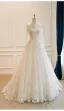 Luxury / Gorgeous White Handmade  Beading Lace Flower Sequins Wedding Dresses 2026 A-Line / Princess Strapless Long Sleeve Floor-Length / Long