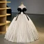 Elegant Sexy Black Velvet Pleated Prom Dresses 2023 Ball Gown Strapless Sleeveless Bow Backless Floor-Length / Long Prom Formal Dresses