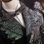 Black 5-piece Rhinestone Long Sleeve Wedding Boys Wedding Suits 2025 Coat Pants Shirt Tie Vest