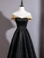 Vintage Sorte Glitter Gallakjoler 2026 Prinsesse Scoop Neck Ærmeløs Halterneck