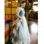 Chic / Belle Vert Citron Robe De Bal 2022 Princesse V-Cou Perlage Paillettes Gonflée Manches Courtes Longue Promo Robe De Ceremonie