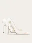 Elegant White Embroidered Lace Wedding Shoes 2025 10 cm Stiletto Heels Pointed Toe Wedding Pumps High Heels