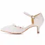 Élégant Blanche En Dentelle Fleur Chaussure De Mariée 2022 5 cm Talons Aiguilles À Bout Pointu Mariage Talons Hauts