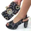 Sparkly Pool Blue Rhinestone Evening Party Clutch Bags Womens Sandals 2023 9 cm Thick Heels Open / Peep Toe Sandals High Heels Clutch Bags