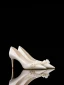 Elegante Weiß Strass Perle Satin Brautschuhe 2024 6 cm Stilettos Spitzschuh Hochzeit Pumps Hochhackige