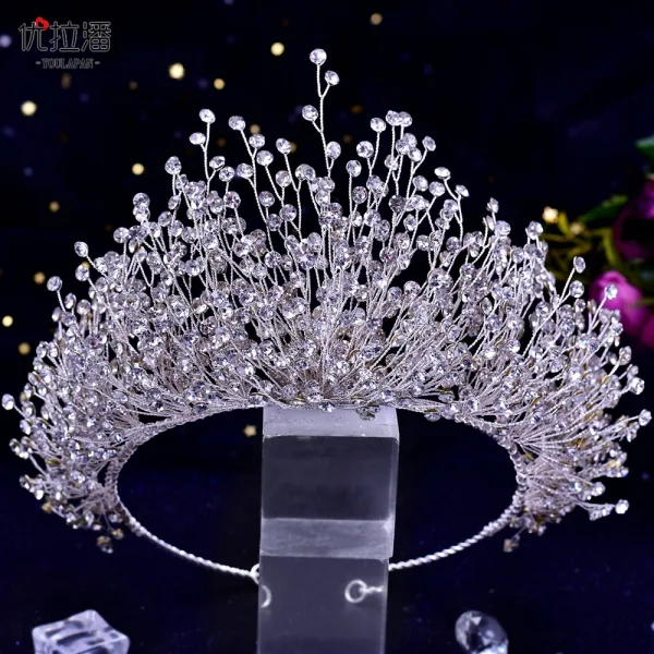 Charmant Bling Bling Fait main Multi-Couleurs Faux Diamant Alliage Accessoire Cheveux Mariage 2023 Mariage