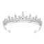 Fine Sølv Rhinestone Bryllup Tiara 2022 Zirkon Legering Tiara Har Tilbehor