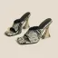 Unusual Summer Multi-Colors Street Wear Womens Sandals 2022 10 cm Stiletto Heels Open / Peep Toe Sandals High Heels