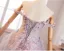 Flower Fairy Blushing Pink Star Sequins Multi-Colors Appliques Prom Dresses 2025 Ball Gown Off-The-Shoulder Sleeveless Backless Floor-Length / Long Formal Dresses