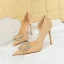 Sexy Black Evening Party Rhinestone Womens Shoes High Heels 2023 10 cm Stiletto Heels Satin Pointed Toe Womens Shoes