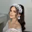 Chic / Beautiful Silver Pearl Rhinestone Alloy Wedding Bridal Hair Accessories 2024