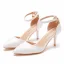 Schlicht Gold Abend Damen schuhe 2022 Knöchelriemen 7 cm Stilettos Spitzschuh Damenschuhe Hochhackige