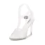 Sexy Transparent White Cocktail Party Crystal Womens Sandals 2023 Ankle Strap 10 cm Stiletto Heels Open / Peep Toe Sandals High Heels