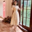 Modest / Simple Grey Bridesmaid Dresses 2022 A-Line / Princess Short Sleeve Backless Floor-Length / Long Bridesmaid Wedding Party Dresses