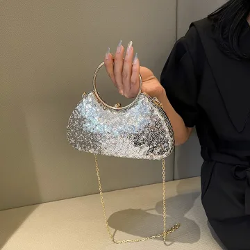 Glitter Zilveren Pailletten Avond Handtassen 2025