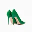 Schöne Grün Abend Pumps 2023 Lackleder 10 cm Stilettos Spitzschuh Pumps Hochhackige